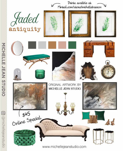 Jaded Antiquity mood board